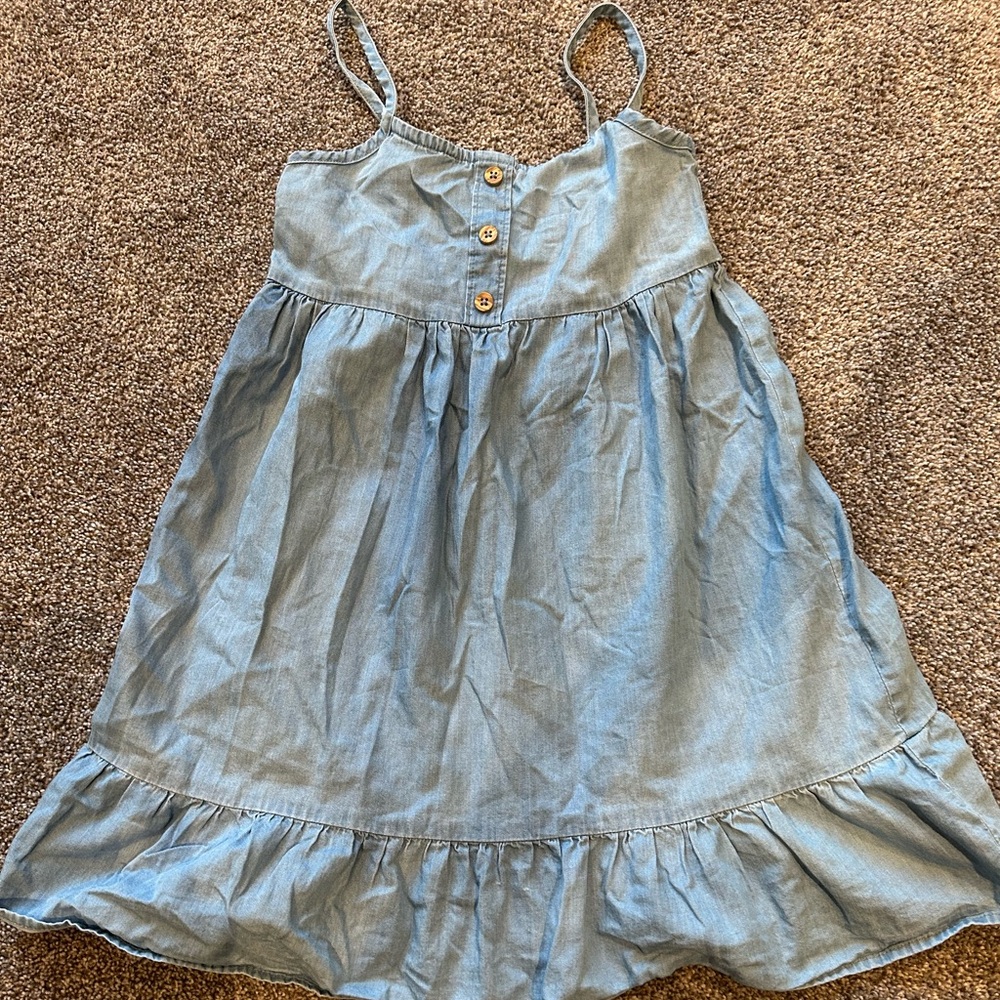 Charming Denim Blue Kids Dress